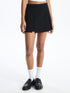 LC Waikiki Women's Waist Zipper Plain Skirt with Shorts